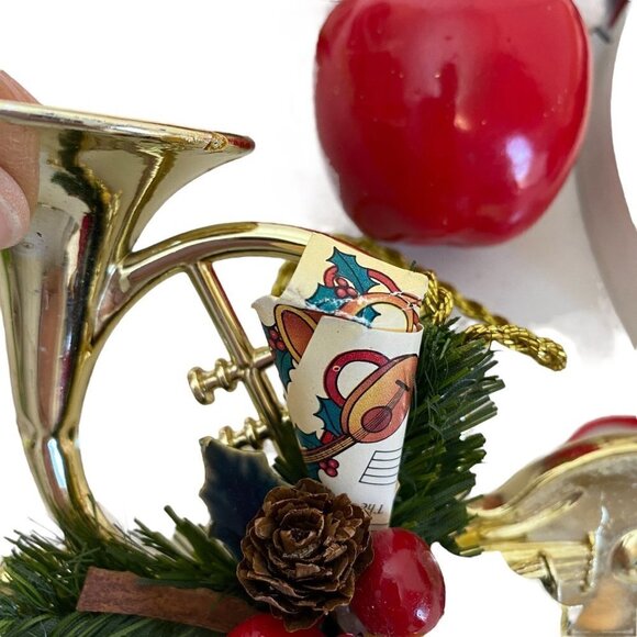 Christmas Ornaments Assortment 7 Pieces Retro Holiday Jingle bell Snowman Music - Picture 3 of 8